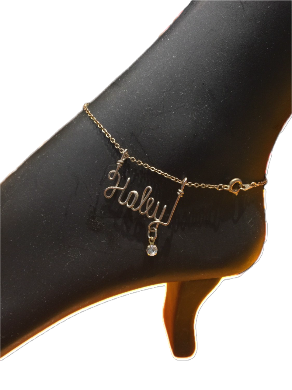 Personalized Wire Name Anklet