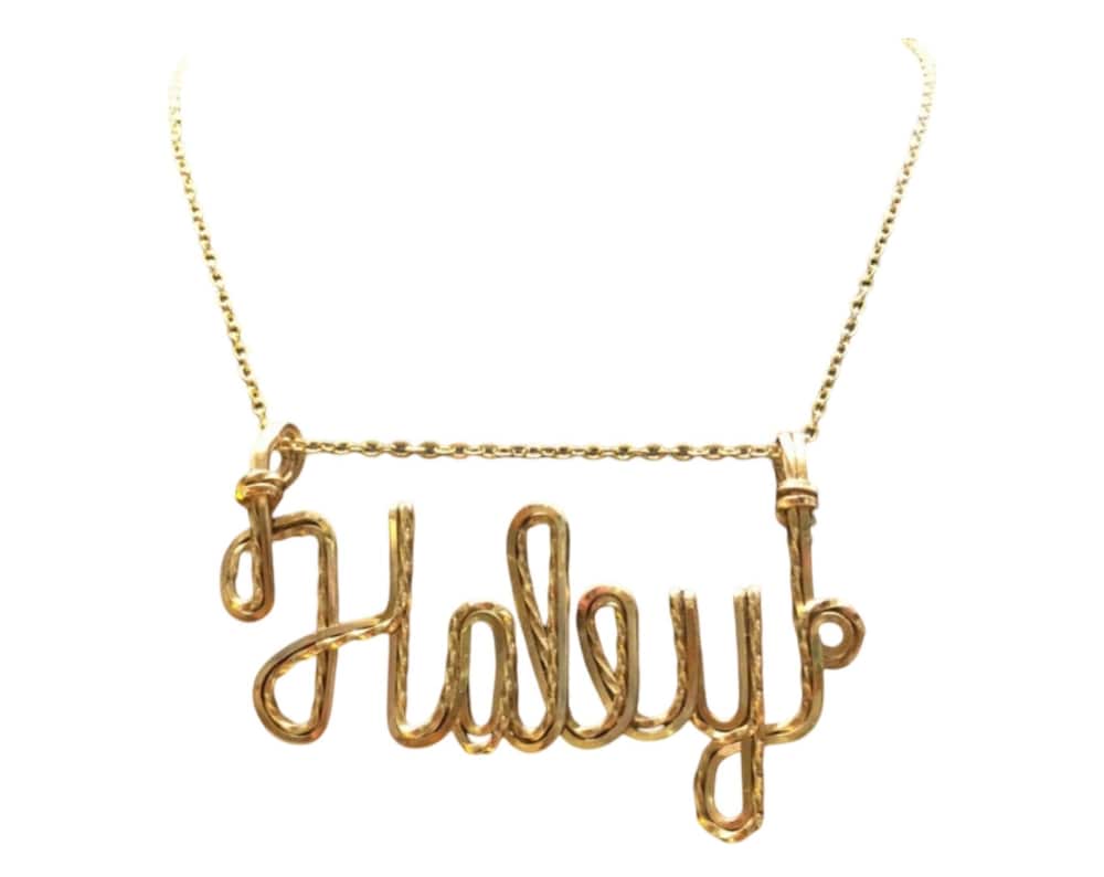 Personalized Double Wire Name Necklace