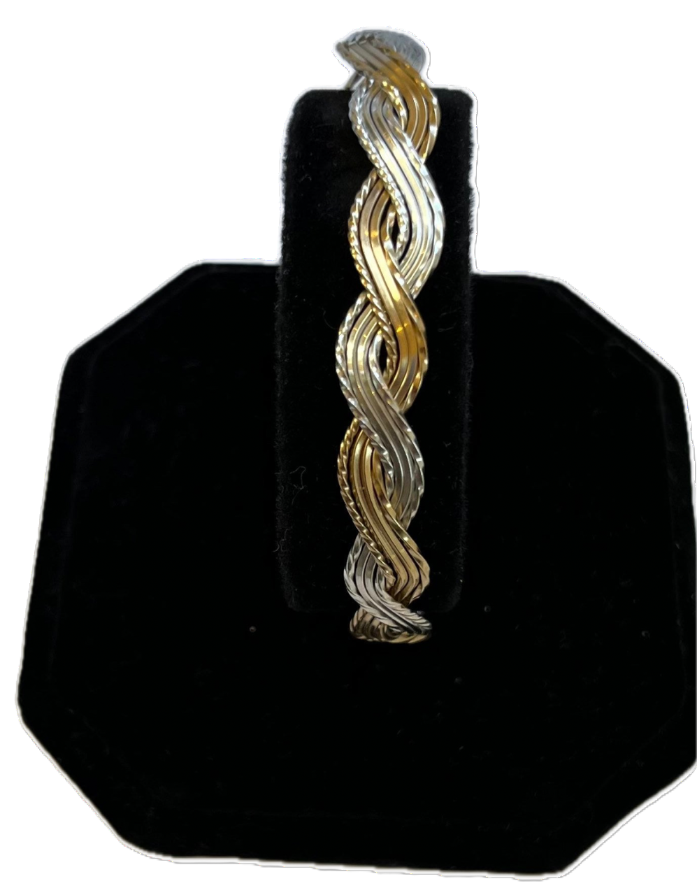 Braided Two Tone Wire Bracelet