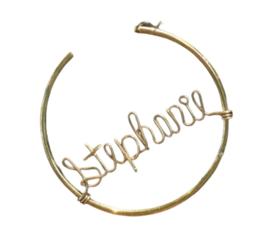 Personalized Wire Name Earrings